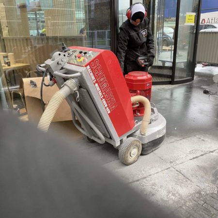 Antislip maken door boucharderen