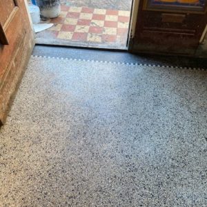 Antislip maken van granito