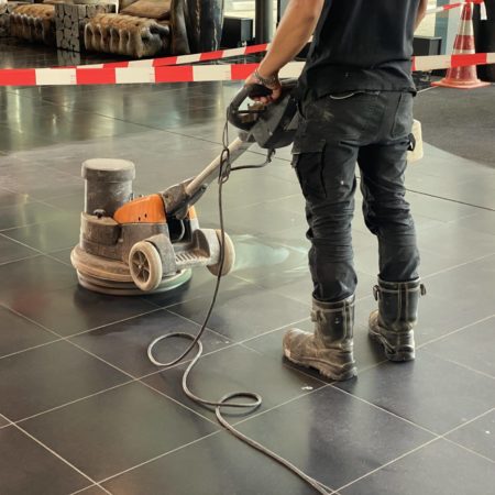 natuursteen polijsten