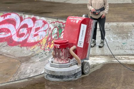Skate park polijsten