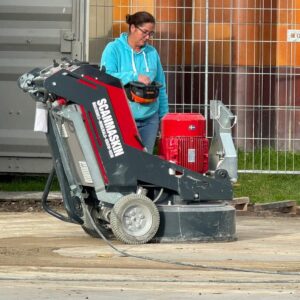 Verregend beton-machinaal schuren